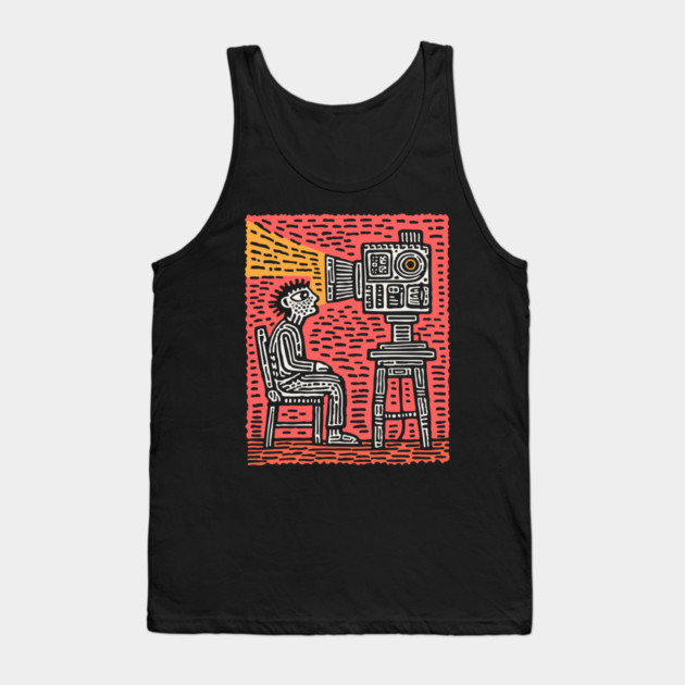 Forced Perspective | Dystopian Cinema Art Tank Top by TuncGK