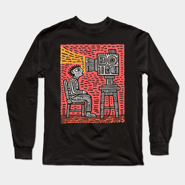 Forced Perspective | Dystopian Cinema Art Long Sleeve T-Shirt by TuncGK