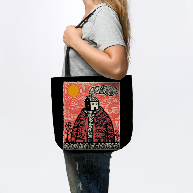 Wearing Home | Cozy Homesickness Art by TuncGK