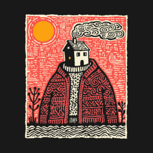 Wearing Home | Cozy Homesickness Art T-Shirt