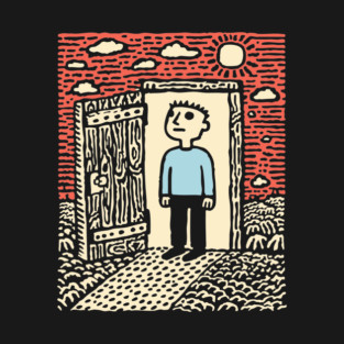 The First Step | Hopeful Minimalist Art T-Shirt