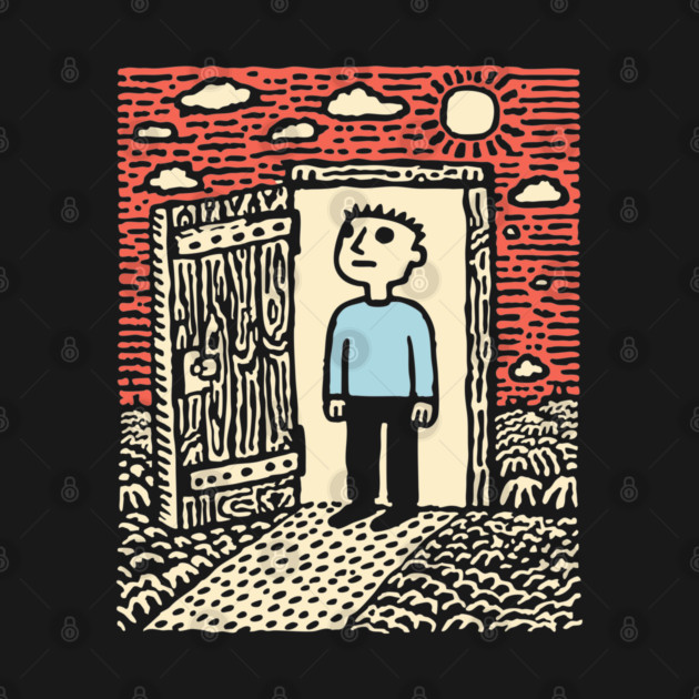 The First Step | Hopeful Minimalist Art by TuncGK