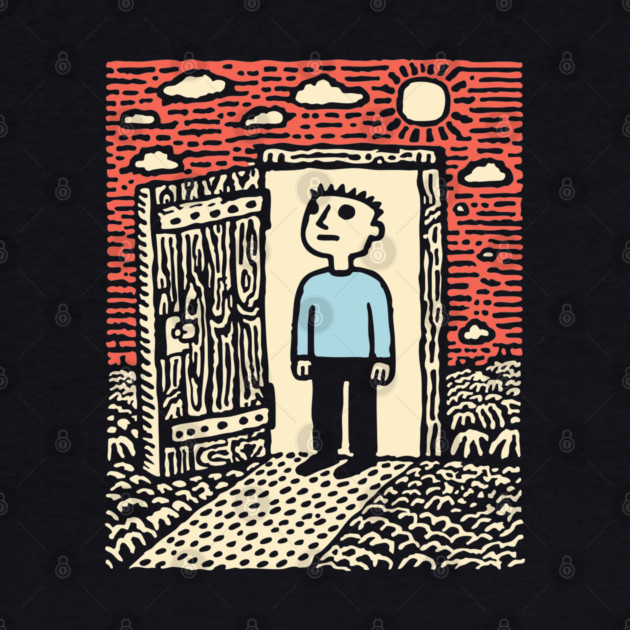 The First Step | Hopeful Minimalist Art by TuncGK