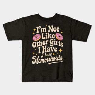 Embarrassing Hemorrhoids Inappropriate Adult Humor Kids T-Shirt
