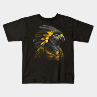 Indigenous People Senegal Parrot Bird Native American Indian Northwest Tribal Kids T-Shirt