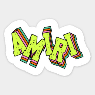 Amiri Hip-Hop Style Sticker
