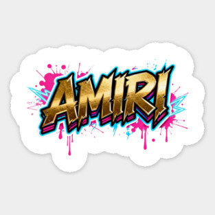 Amiri Hip-Hop Style Sticker