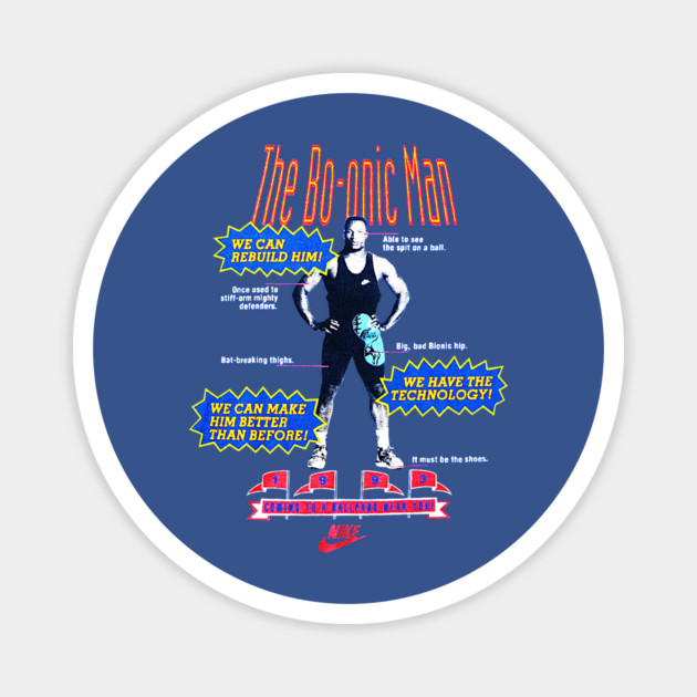 90s Baseball Bo Jackson - The Bo-onic Man Magnet by nicklower