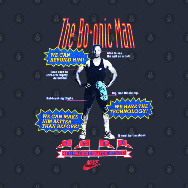 90s Baseball Bo Jackson - The Bo-onic Man by nicklower