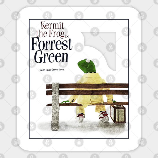 Kermit The Frog - Forrest Green Sticker by nicklower