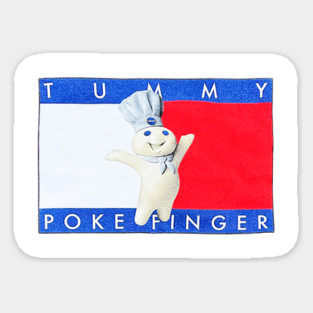 Tummy Poke Finger - Pillsbury Doughboy Sticker