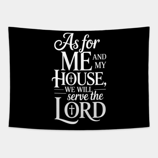 Me and My Family Will Serve The Lord Family Gift Tapestry by Emmanuel's Store 4
