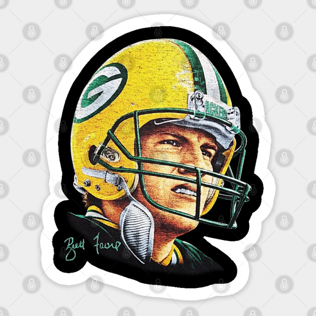 90s Football Brett Favre - Packers - Classic Sticker by nicklower