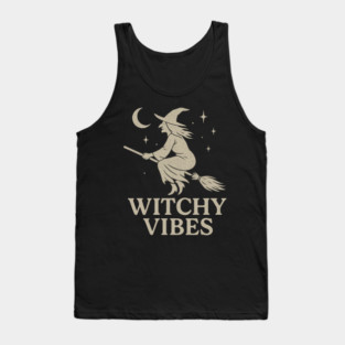 Witchy Vibes – Magical Boho Halloween Witch Aesthetic Design Tank Top