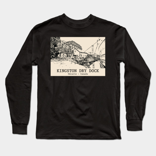 Kingston Dry Dock - Ontario Long Sleeve T-Shirt by Lakeric