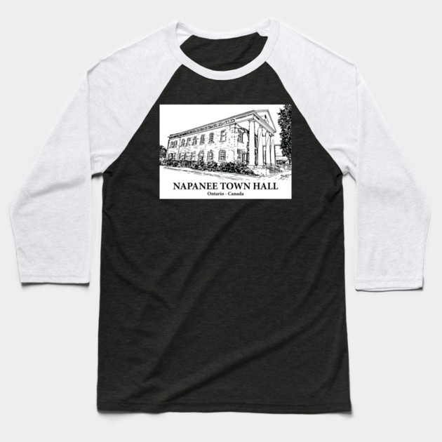 Napanee Town Hall - Ontario Baseball T-Shirt by Lakeric