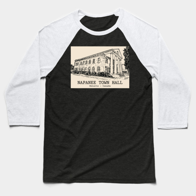 Napanee Town Hall - Ontario Baseball T-Shirt by Lakeric