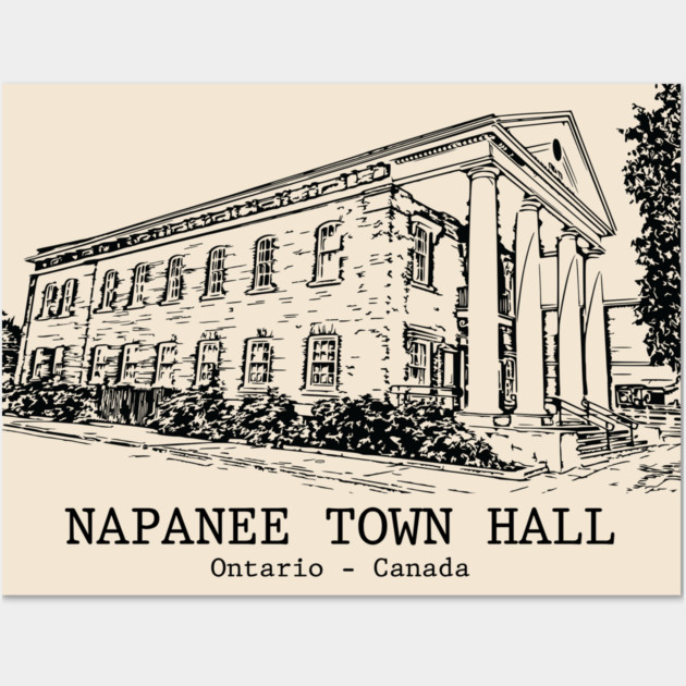 Napanee Town Hall - Ontario Wall Art by Lakeric