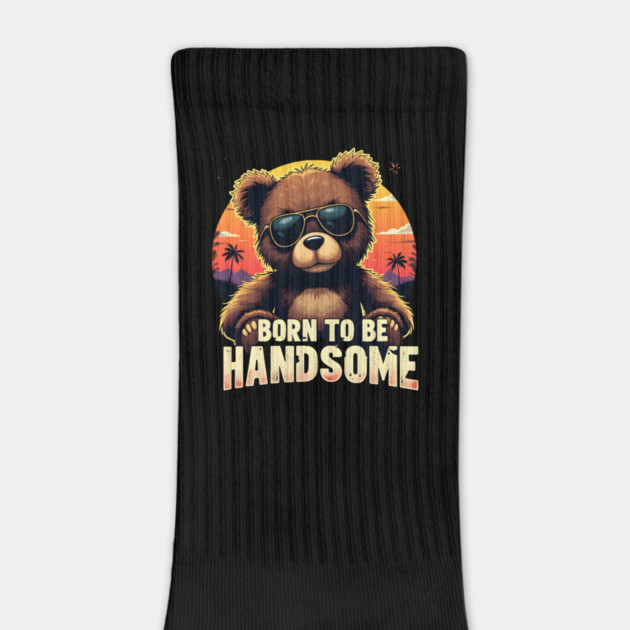 Born to Be Handsome – Cool Bear with Sunglasses by Wael's Store 2