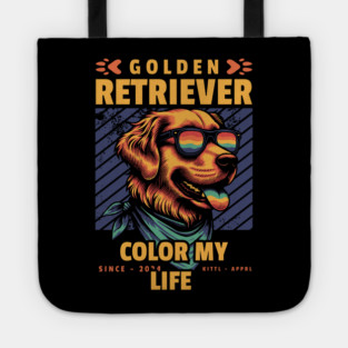 Golden Retriever – Color My Life Tote