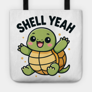 Shell Yeah – Cute Turtle Design Tote