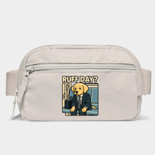 Ruff Day? – Funny Dog in a Suit Bag