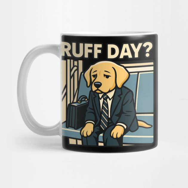 Ruff Day? – Funny Dog in a Suit by Wael's Store 2