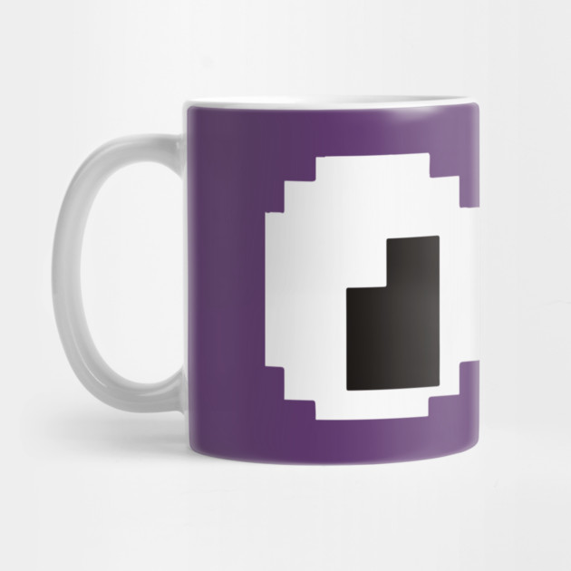 Pixel Monster Eyes - Retro Googly Gaming Glitch Tee 8 bit monster, googly eyes design, retro video game, purple monster, funny gaming, sarcastic apparel, geek humor, weird gift idea, glitch art, nostalgia tee, spooky cute by OUTFITPAW