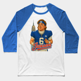 NY Jaxson Dart Skyline Giants Design Baseball T-Shirt