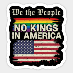 We The People No Kings Magnet