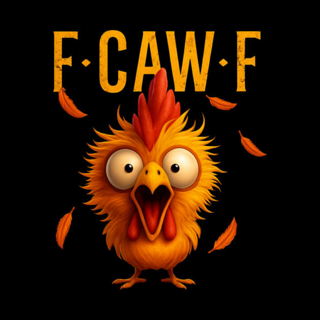 F-Caw-F Funny Chicken Humor Quote Rooster Meme by B8man