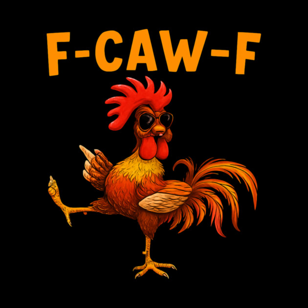 F-Caw-F Funny Chicken Humor Quote Rooster Meme by B8man