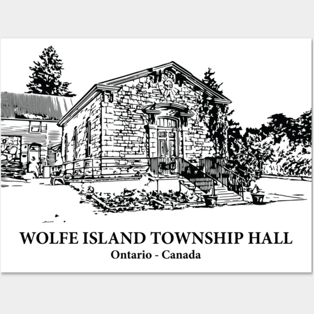 Wolfe Island Township Hall - Ontario Wall Art by Lakeric