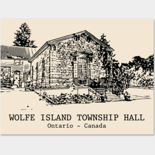 Wolfe Island Township Hall - Ontario Posters and Art