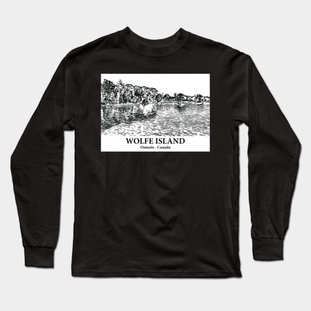 Wolfe Island - Ontario Long Sleeve T-Shirt by Lakeric