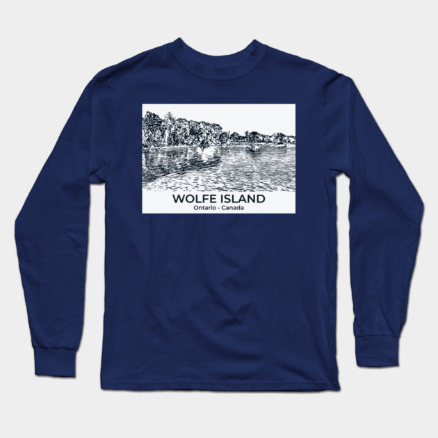 Wolfe Island - Ontario Long Sleeve T-Shirt by Lakeric
