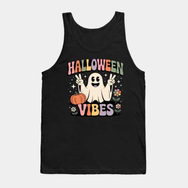 Halloween-Vibes Tank Top by Creatifly Graphic Tees