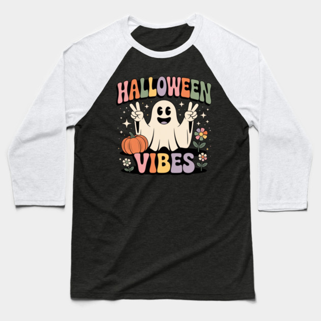 Halloween-Vibes Baseball T-Shirt by Creatifly Graphic Tees