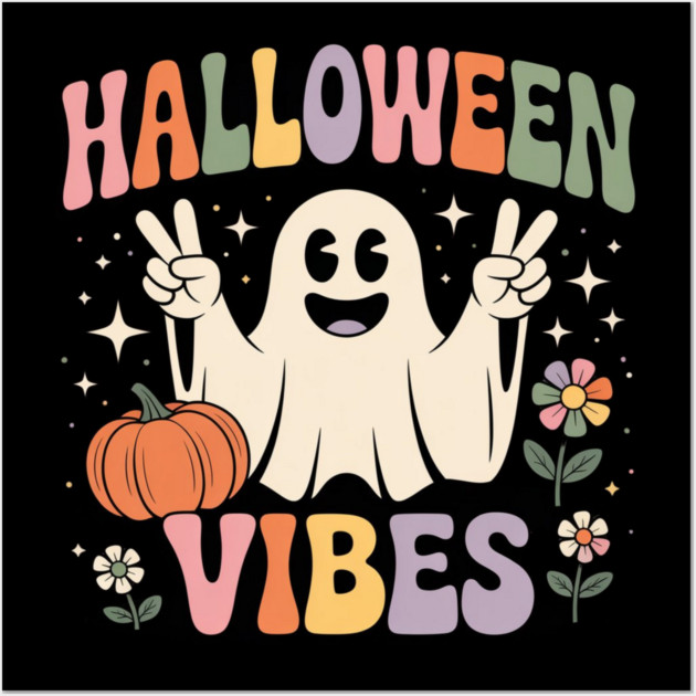 Halloween-Vibes Wall Art by Creatifly Graphic Tees