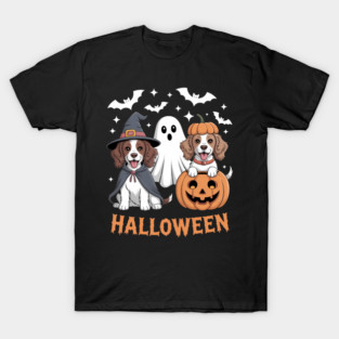 Witch Dog Ghost Halloween Pumpkin T-Shirt