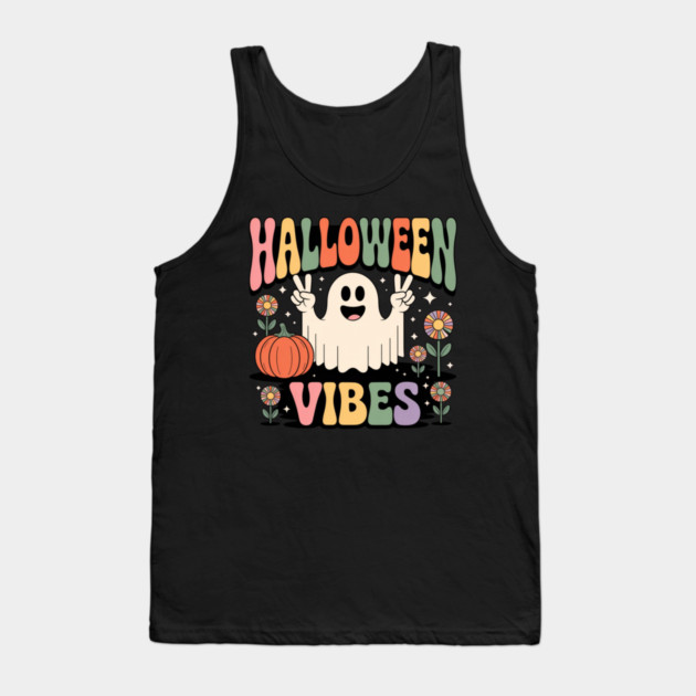 Halloween-Vibes Tank Top by Creatifly Graphic Tees
