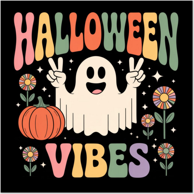Halloween-Vibes Wall Art by Creatifly Graphic Tees