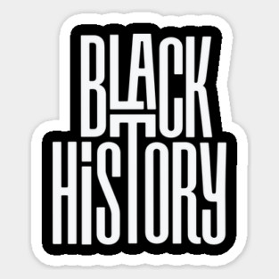 BLACK HISTORY | Bold Modern Text Statement Magnet