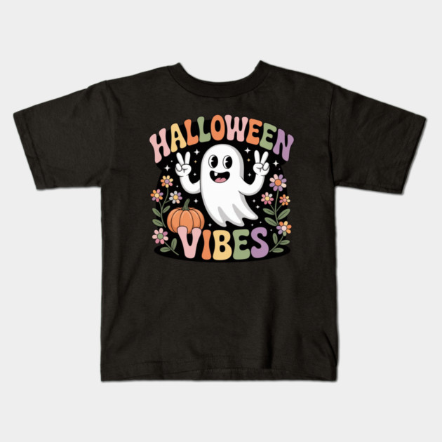 Halloween-Vibes Kids T-Shirt by Creatifly Graphic Tees