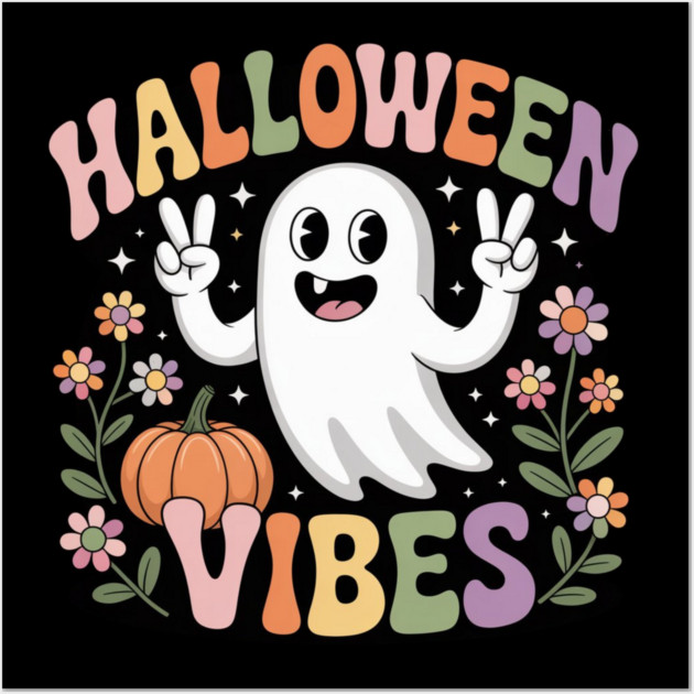 Halloween-Vibes Wall Art by Creatifly Graphic Tees