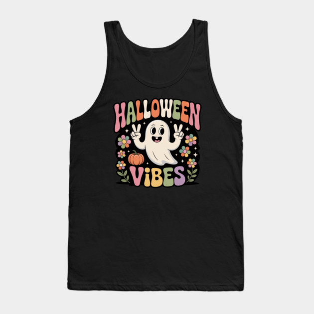 Halloween-Vibes Tank Top by Creatifly Graphic Tees