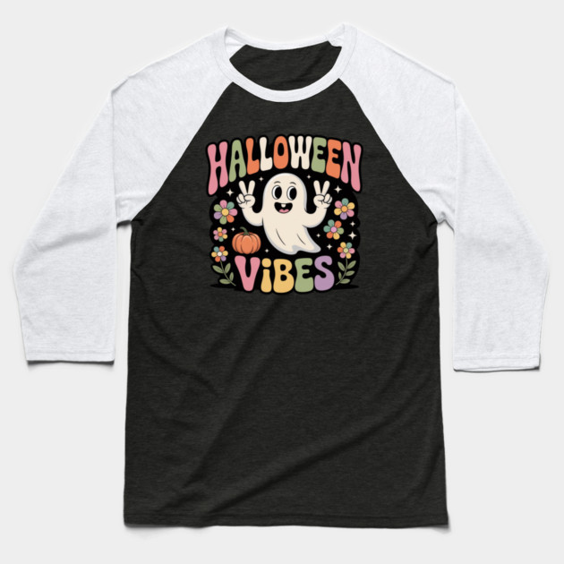 Halloween-Vibes Baseball T-Shirt by Creatifly Graphic Tees