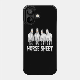 Cute Horse Sheet Ghost Halloween Costume Spooky Season Phone Case