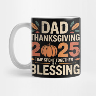 Grateful Dad Thanksgiving 2025 Art Mug