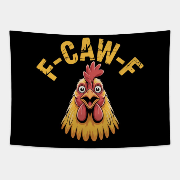 F-Caw-F Tapestry by Creatifly Graphic Tees